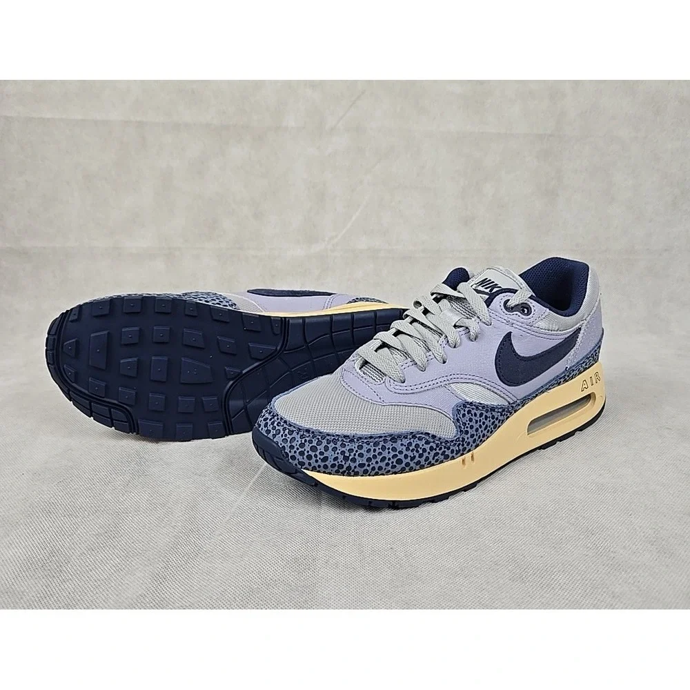 Nike Air Max 1 86'‎ PRM Shoes Mens Size 8 Lost Sketch Grey / Blue Sneakers NEW